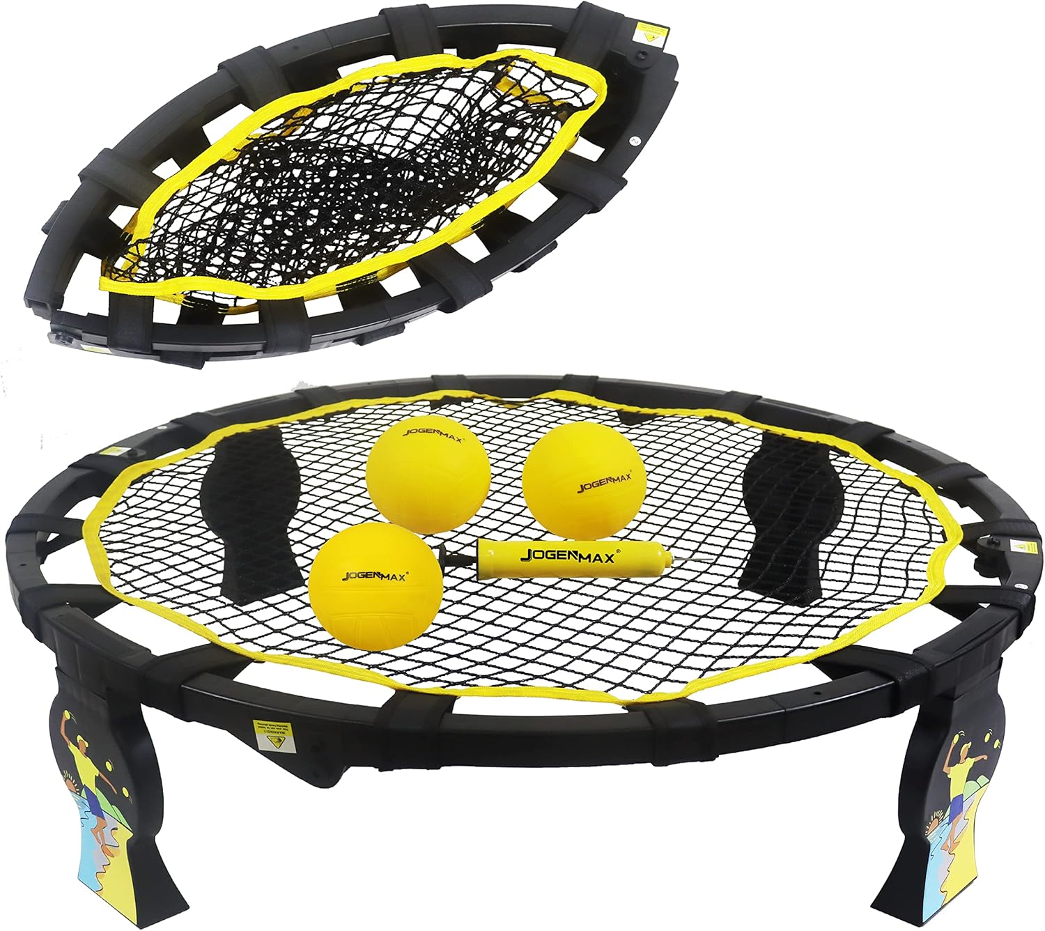 Outdoor Game Set, Fully Foldable Outdoor Game Set with Detachable Legs (Plastic-Frame)