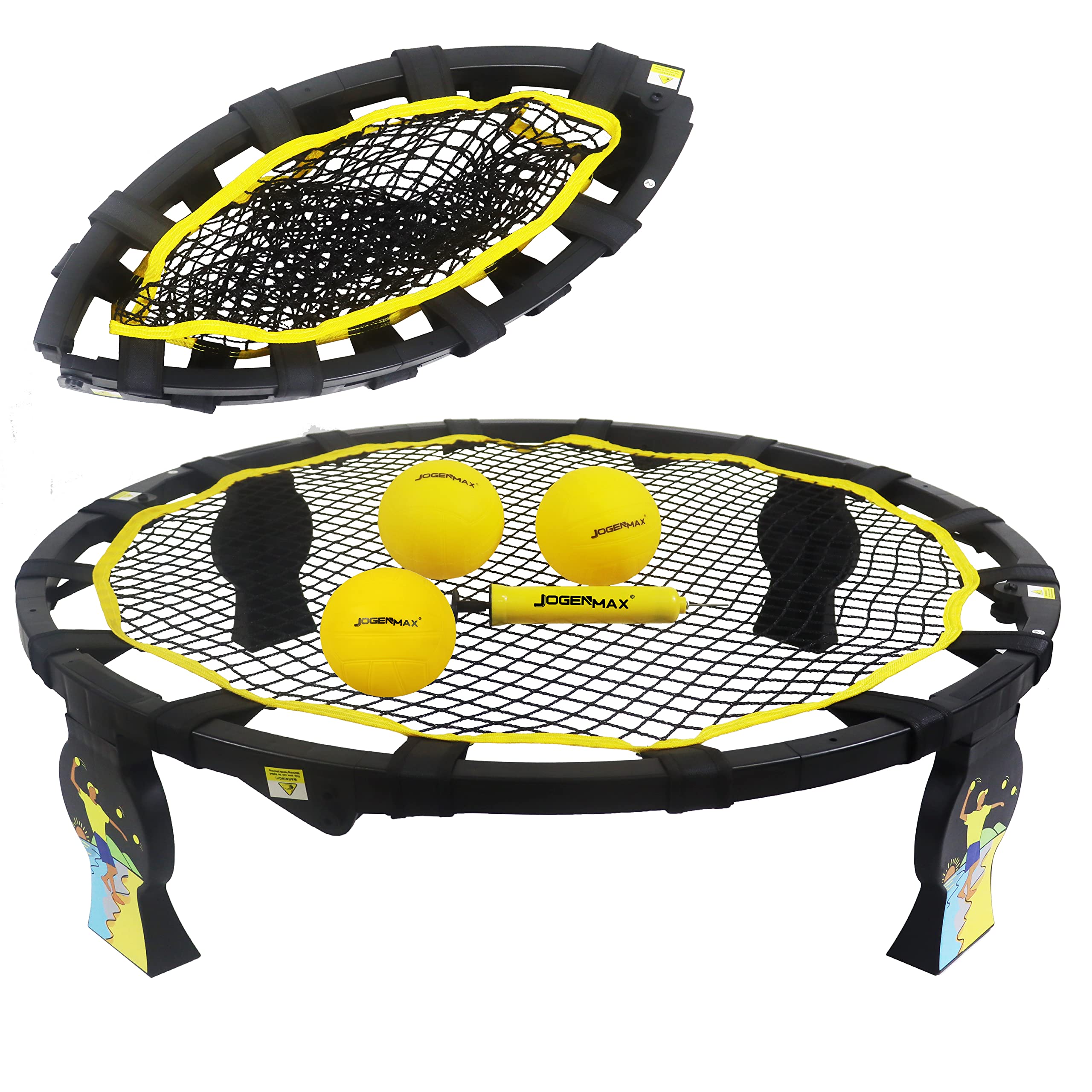 Outdoor Game Set, Fully Foldable Outdoor Game Set with Detachable Legs (Plastic-Frame)