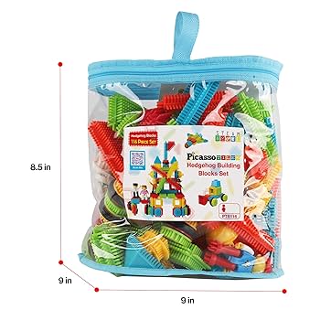 Amazon.com: PicassoTiles 116pc Hedgehog Building Blocks
