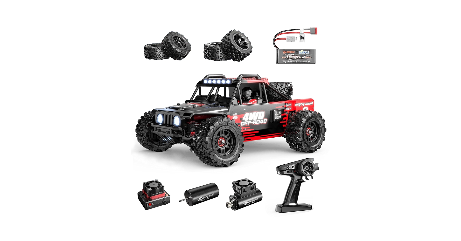 ［期間限定10/5迄]HyperGo MJX 14209 ブラシレス led 他 Venda MJX HYPER GO 14209 1/14 Carro RC sem escovas de alta