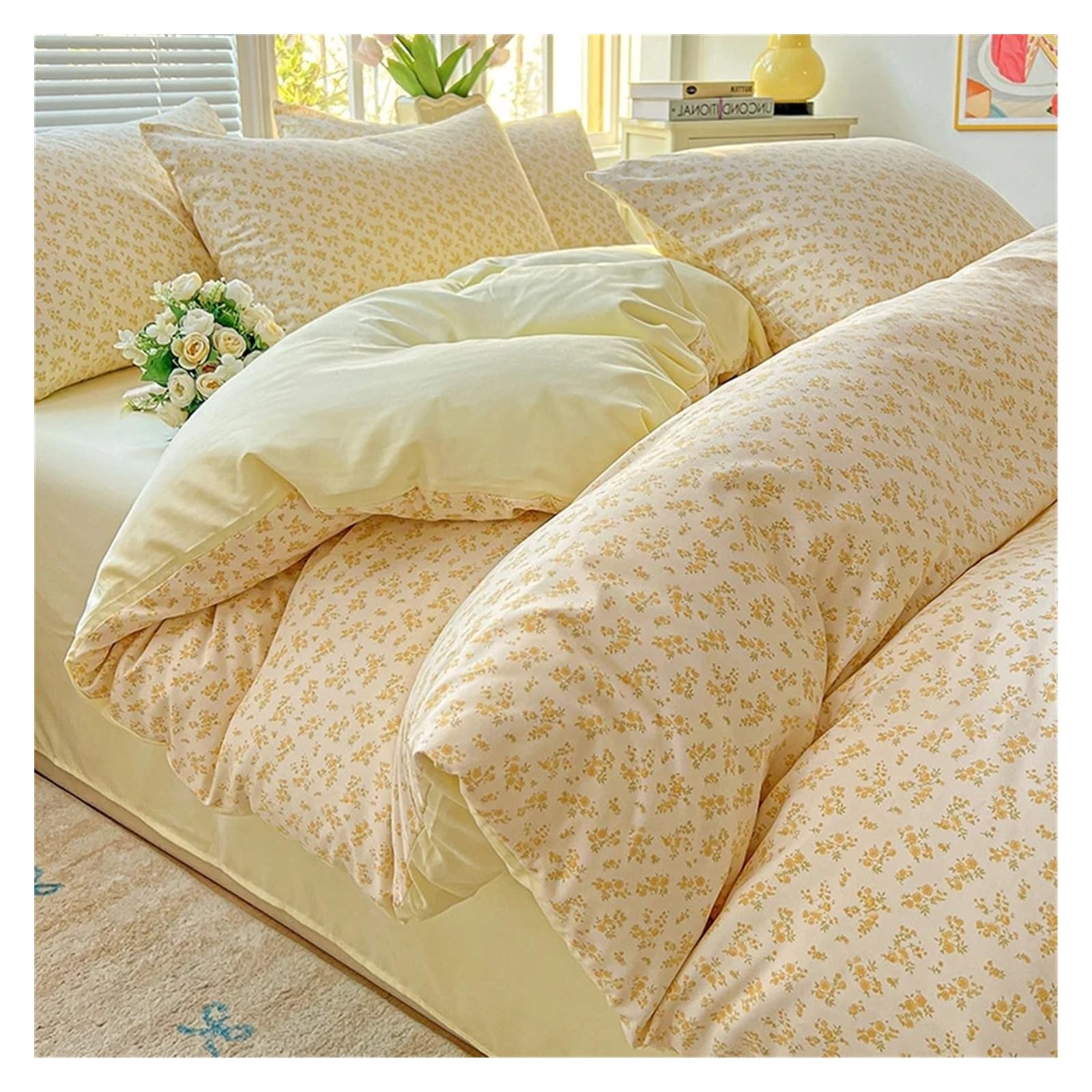 Housse de couette en coton lavé double fil Color 15 200x230cm pour lit deux personnes