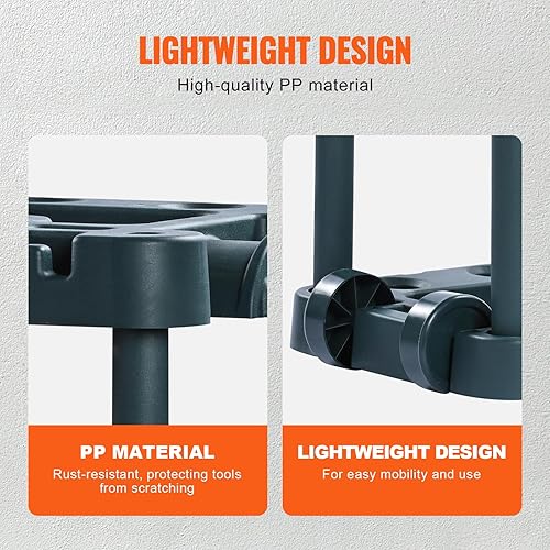 Miniatura 3 de VEVOR Organizador de herramientas de jardín, 10 ranuras, estante de torre de herramientas de patio para organización y almacenamiento de garaje,