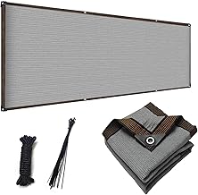 Veranda Blackout Net, High Density Polyethylene, Gray, 2.6 x 5.9 ft (0.8 x 1.8 m)