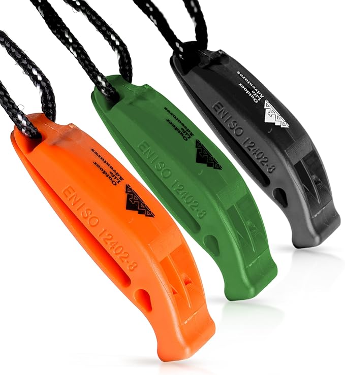 Kids Safety Emergency Whistles with Lanyard Easy to Use