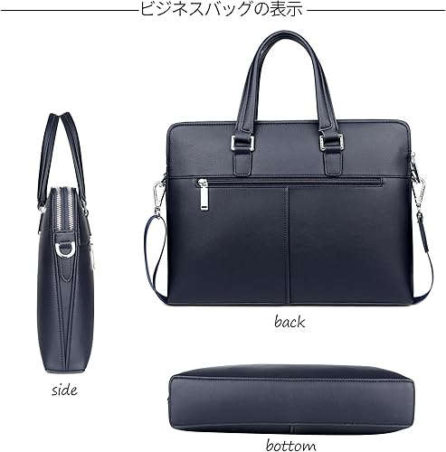 Miniatura 3 de FSD.WG Men's Business Bag, Lightweight, Job Hunting Bag, Men's, Leather, Commuting Bag, A4, Large Capacity