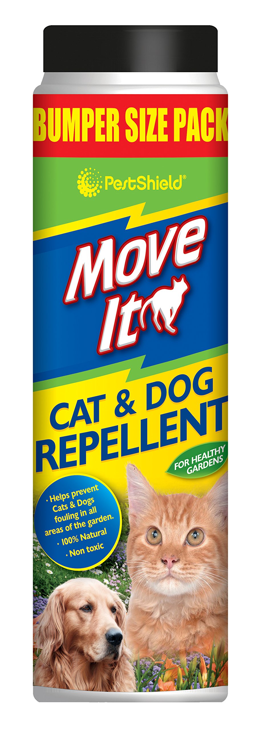 3 x PestShield Move It Cat & Dog Garden Repellent Non Toxic 100% Natural 600g