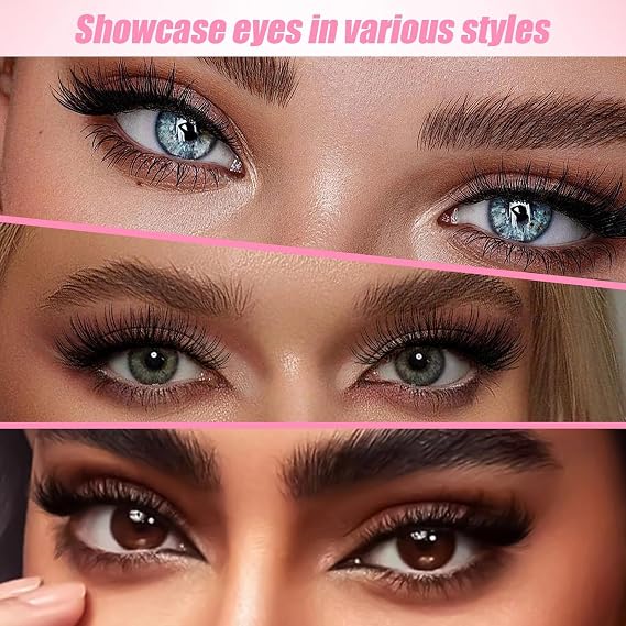 240Pcs Cluster Lashes Kit - Cluster Lashes Kit Long, 14-20mm Fluffy Individual Eyelashes Set - Russian D Curl Lash Clusters for Thick Volume, Natural Look, DIY Extensions - Beginner Friendly, 200D