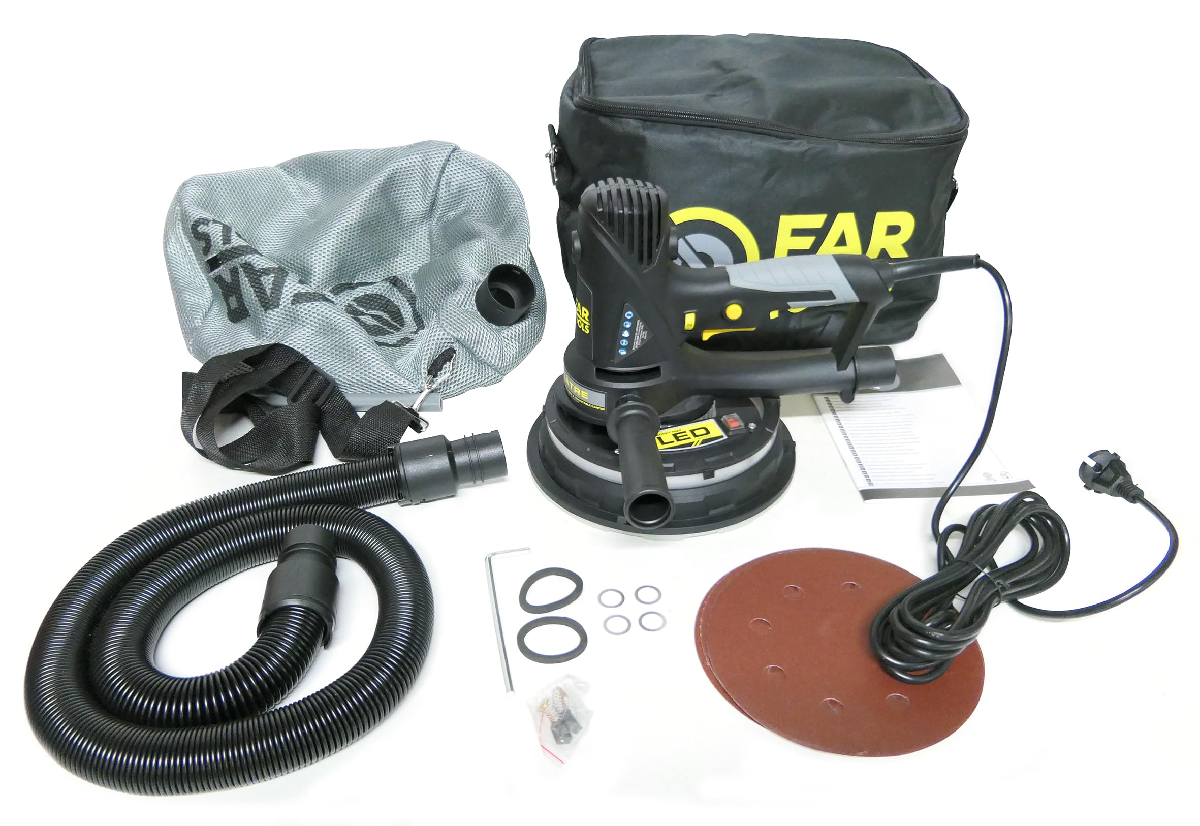 Dakta® Ponceuse Pour Cloisons Sèches 1200 W Ponceuse Murale 1200-2500