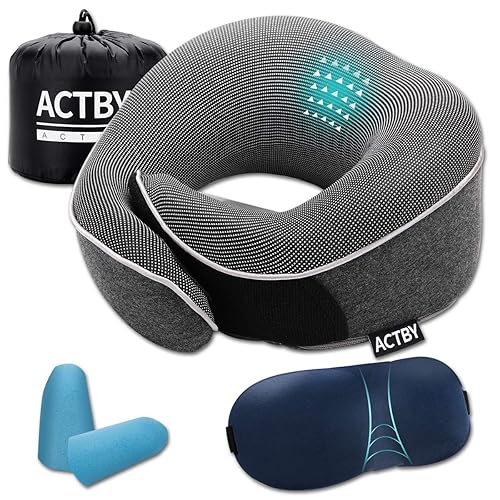Pure Memory Foam Travel Pillow Set for Adults Set for Adults