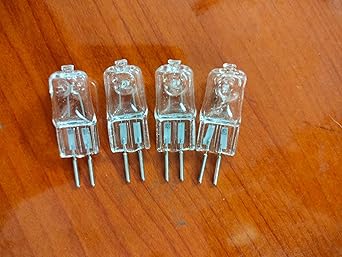 Halogen White 50W Mirchi Bulbs for Aroma Diffusers | Compatible with All Electric Ceramic & Fragrance Diffusers | High Heat Output | Clear Glass G4 Pin Bulbs | Pack of 4
