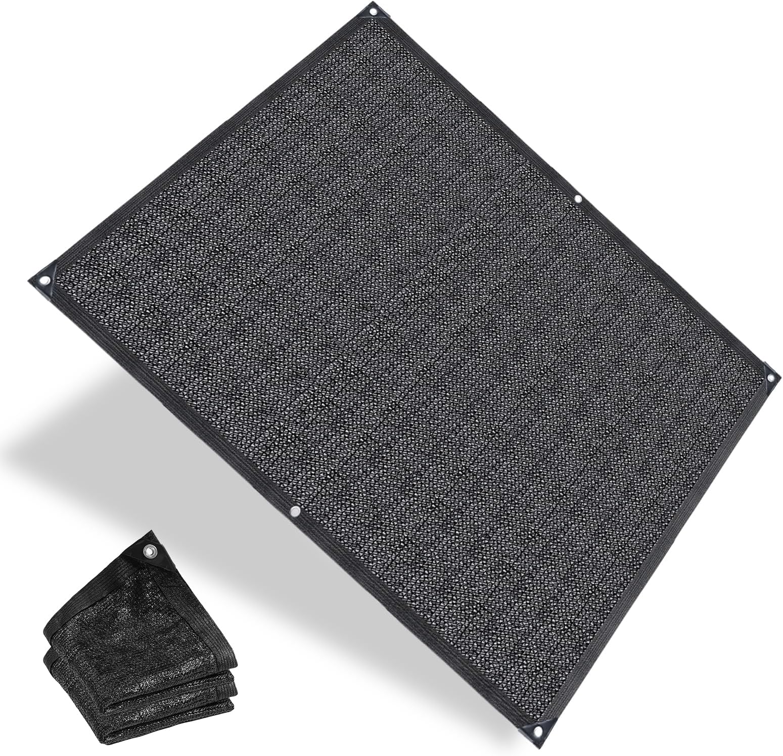 Black Shade Cloth with Grommets, Greenhouse Garden Shade Cover Plant Shades from Sun (Black-70%, 6โ x 9โ)