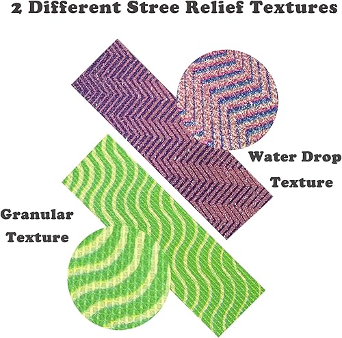 Miniatura 3 de 20 piezas de calcomanías sensoriales para la ansiedad, tiras sensoriales calmantes texturizadas, diferentes texturas, cinta para aliviar la ansiedad