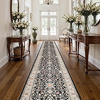 Vista 63 de Alfombra Pasillo Lavable 2x10 - Alfombra de Pasillo Alfombras y Tapetes de Cocina Antideslizante Lavable Impermeable Alfombra Pasillo para Sala