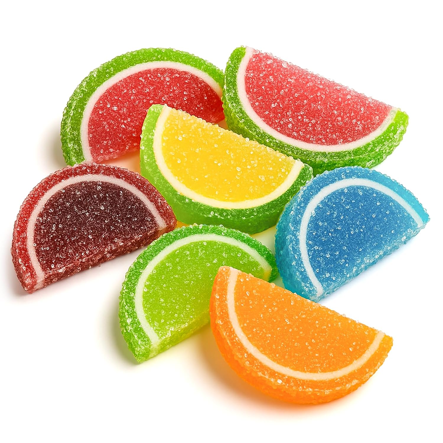 NY Spice Shop Mini Assorted Fruit Slices Candy - 3 Pound Assorted Flavors Jelly Candies - Gummy Candy Bulk - Fruit Gummies Slices - Sweet Tarts Chewy Old Fashioned Candy