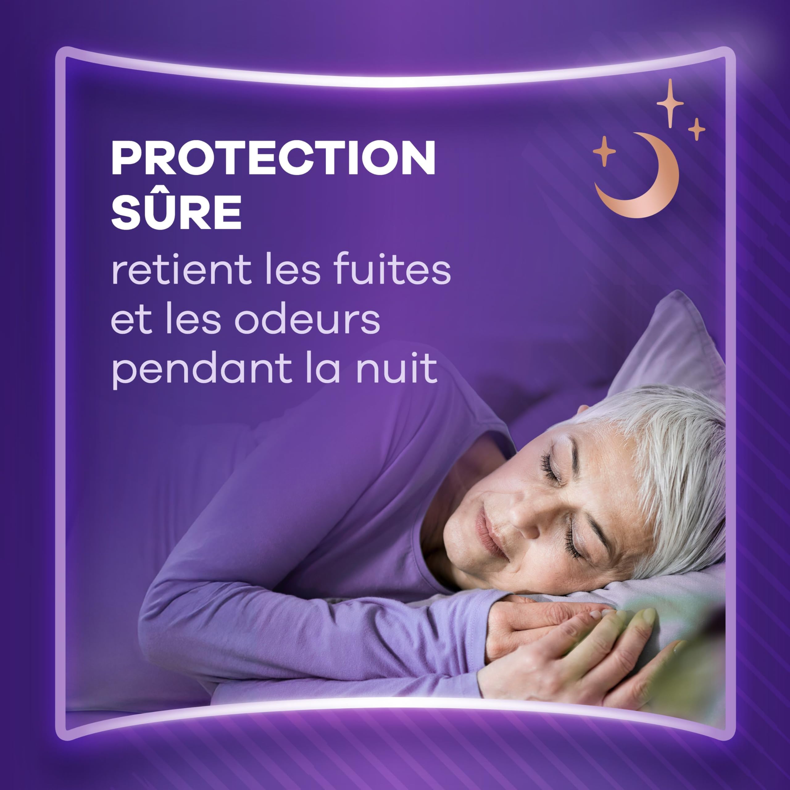 Always Discreet Extra Secure, Serviettes Pour Incontinence ou Fuites Urinaires, Fuites Importantes, Format Eco, 7 Gouttes, Ultimate Night, 48 Pochettes Individuelles (4 x 12 unités)