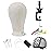 EERYA 21 Inch Wig Head Set for Wig Making Display Styling Poly Canvas Block Head with Mount Hole Mannequin Manikin Head Stand( 21 Inch)