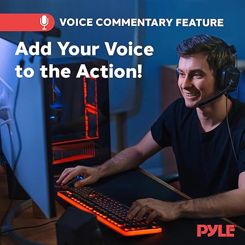 Miniatura 5 de Pyle Dispositivo de tarjeta de captura de videojuegos con grabadora de video, salida HDMI, transmisión en vivo Full HD 1080P, USB, SD, PC, DVD -