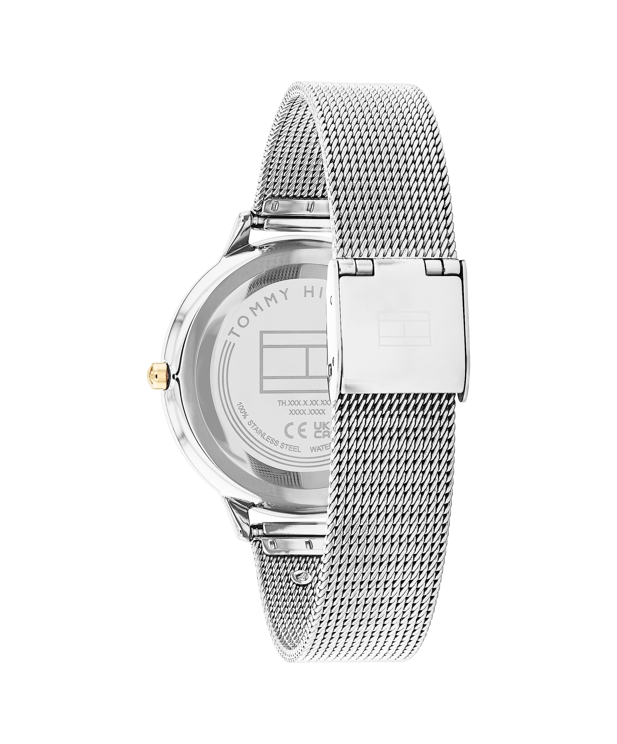 Tommy Hilfiger Iris Reloj de Mujer analógico de Cuarzo con Correa de Acero Inoxidable 1782586, Plata, Talla única, Clásico, Plateado, Taille Unique, Clásico