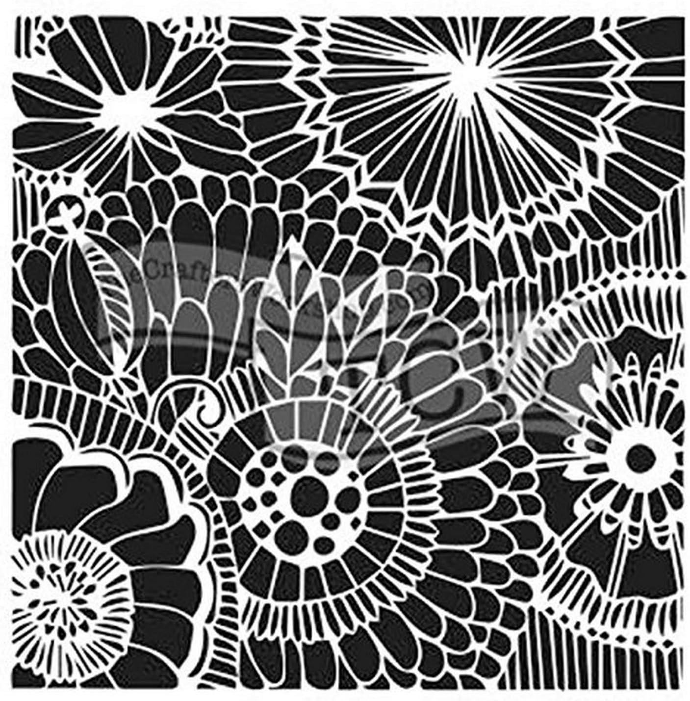 The Crafters Workshop TCW780S Botanical Dream Stencil, Synthetic Material, 18 x 16 x 0.1 cm