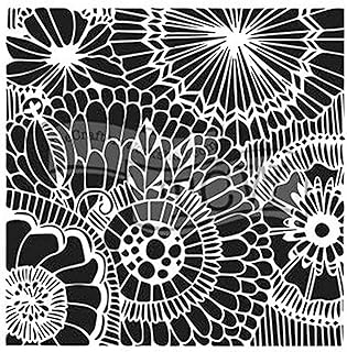 The Crafter's Workshop 6" x 6" Botanical Dream Template, Multicolor