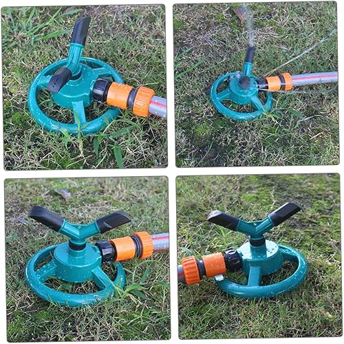 Miniatura 8 de Rociador giratorio automático para césped con base estable Sistema de riego sobre el suelo para riego de jardín y césped, cabezal de rociador