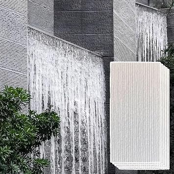 Wall Paneling Waterproof Pu Wall Panels Interior Exterior, Gaming Room Faux Stone Wall Tiles Paneling Fluted Texture, 3d Effect Wainscoting for LandscapingWhite,5PCS