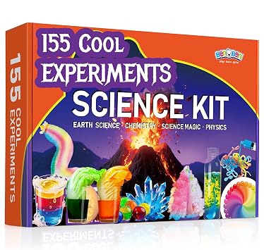BenBen Ultimate Science Kit for Kids Ages 8-14, 155 Hands-On STEM Experiments for Family Fun & Creative Learning, Gift for Boys Girls