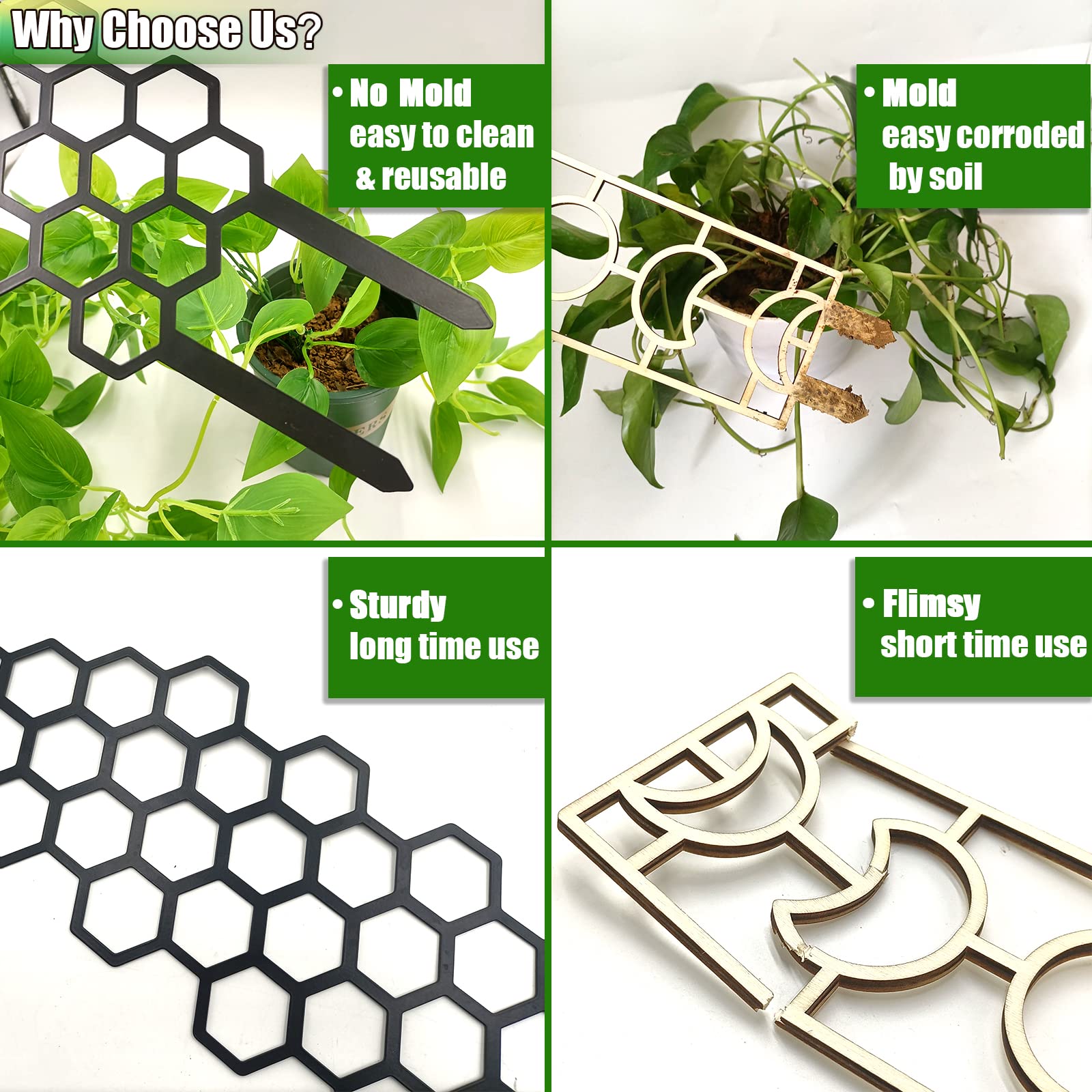 12 Runde Rankgitter Aus Metall, 34x24 Cm – Rostfreie Kletterhilfe Für Hoya, Pothos & Zimmerpflanzen