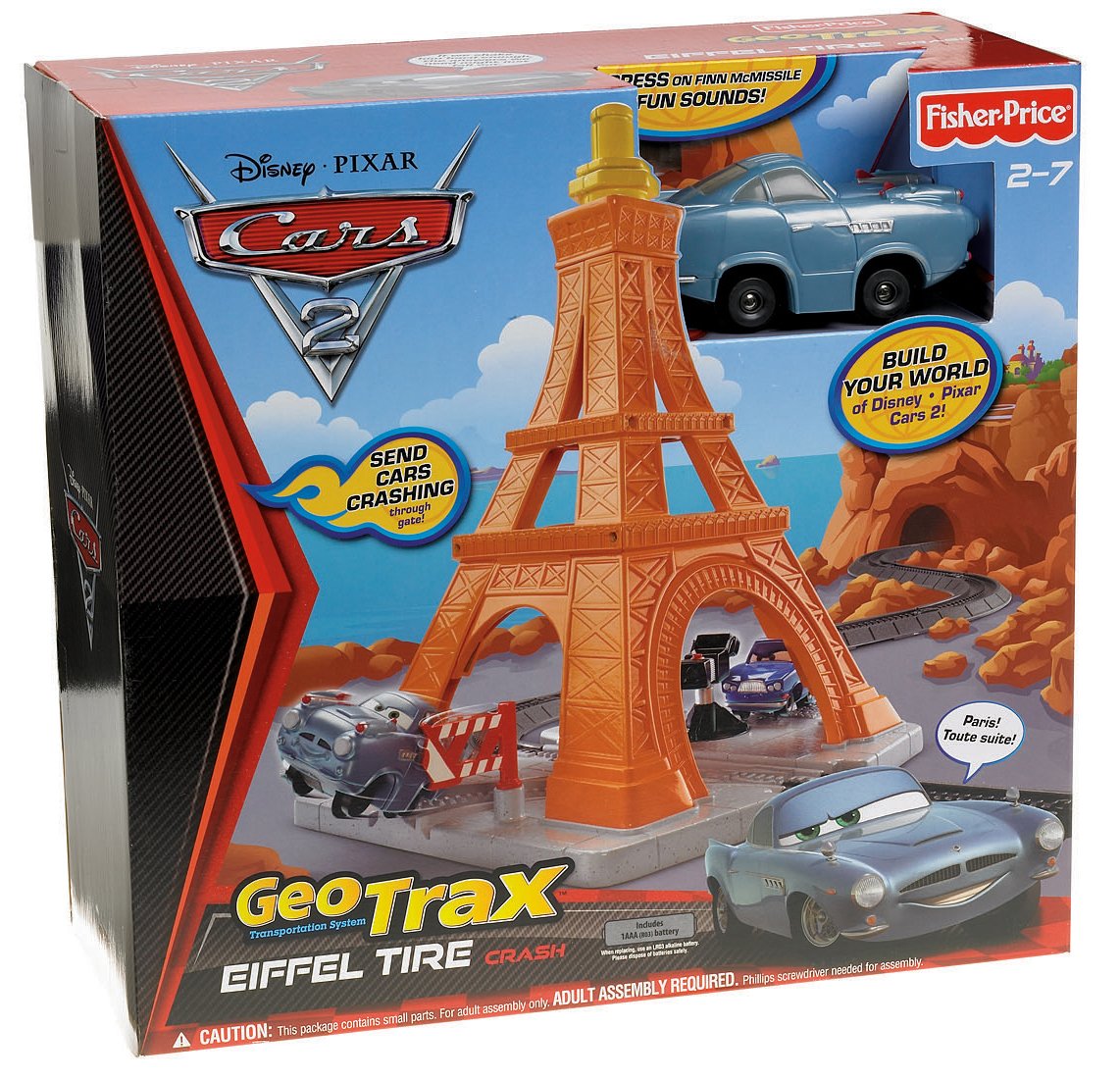 Amazon.com: Fisher-Price GeoTrax Disney/Pixar Cars 2 Eiffel Tire