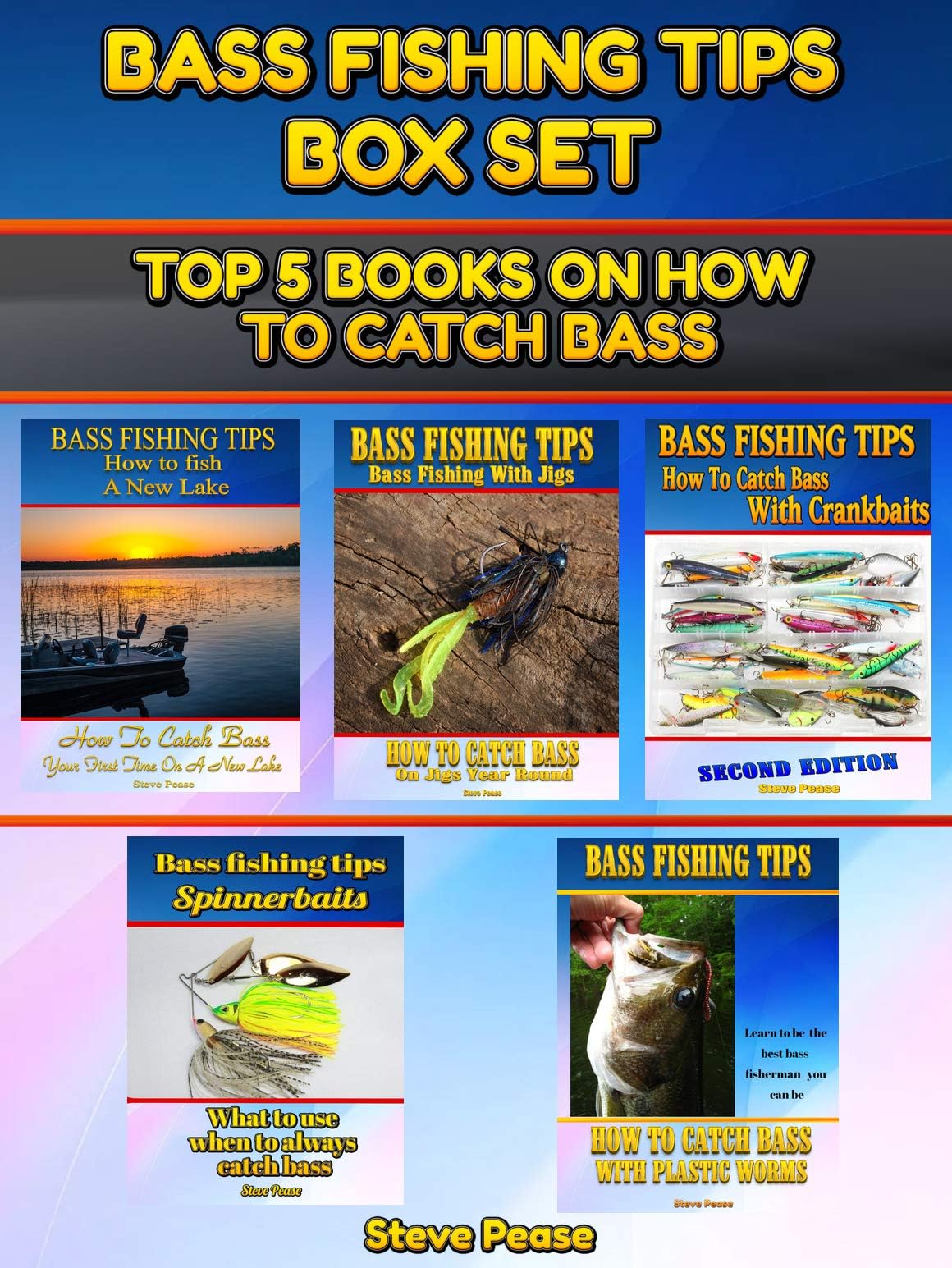 Bass Fishing Tips Boxed Set: All 5 of my books on how to catch bass