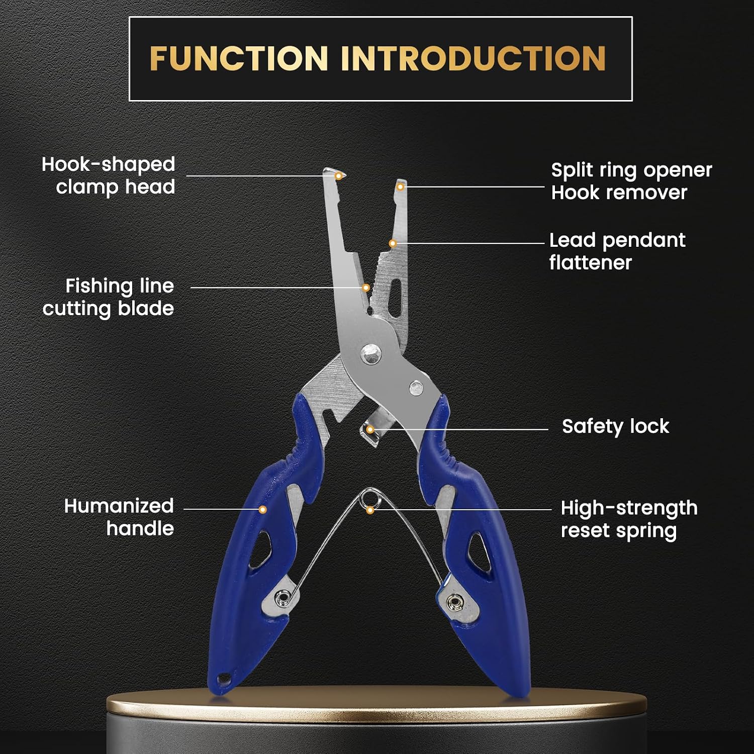 200 Pcs Fishing Stainless Steel Split Rings with Plier Set