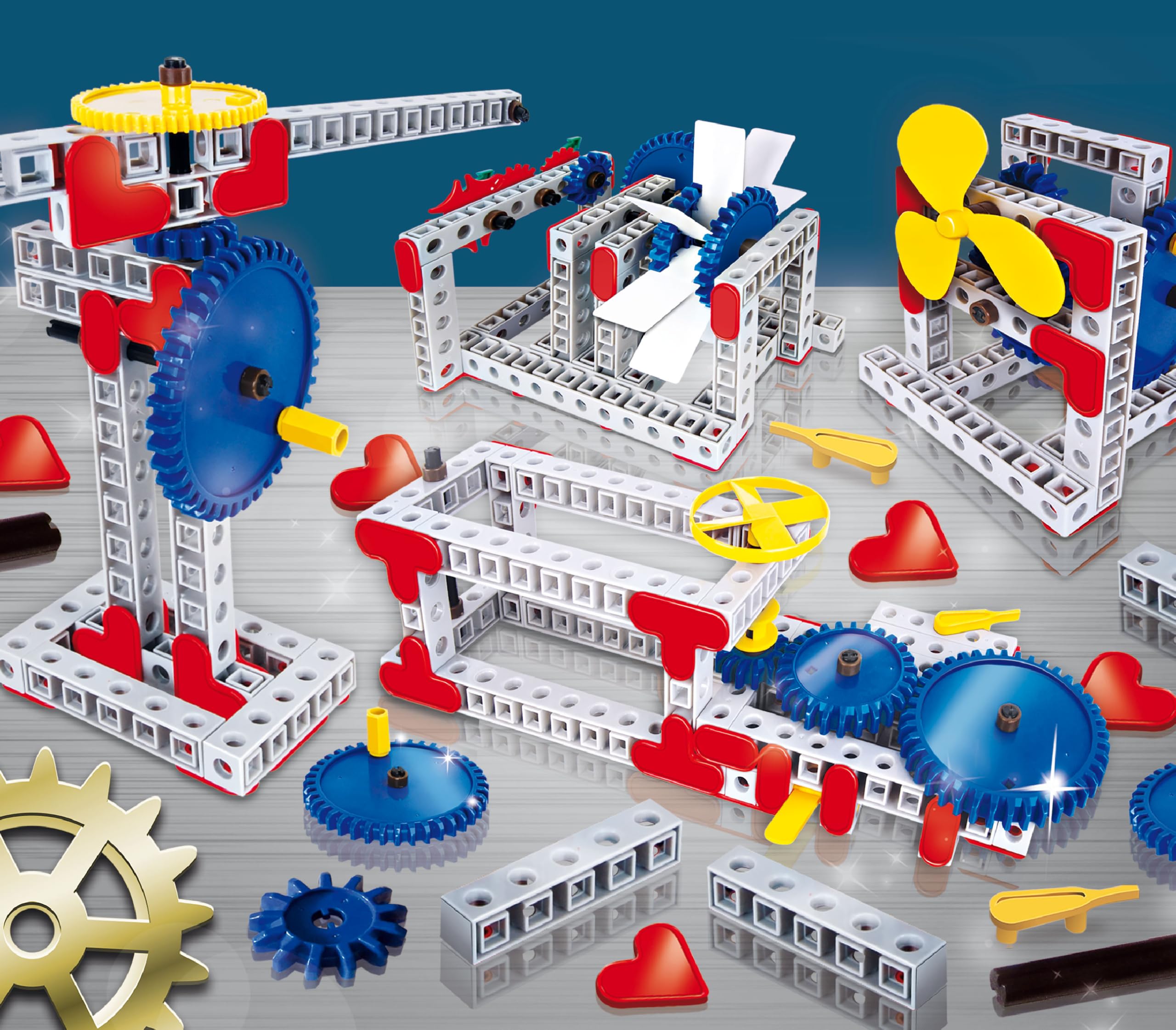 Lisciani I'm A Genius Tech Mech Lab: Kit Costruzioni Per Bambini Con Ruspe E Carrello Elevatore, Gioco Ingegneristico