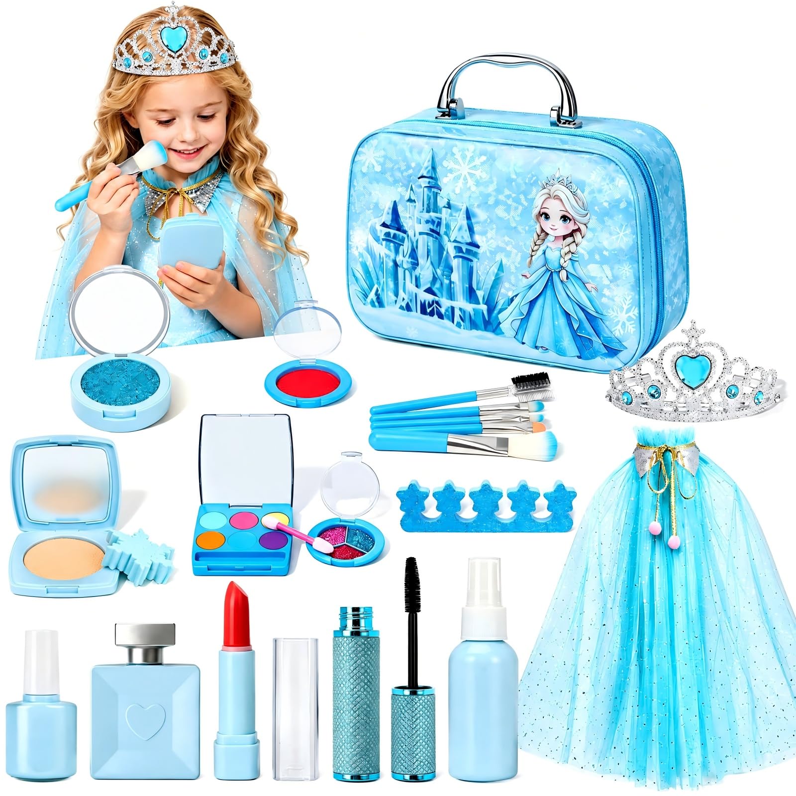 Pretend Makeup Set for Kids 3-5: 100% Non Toxic