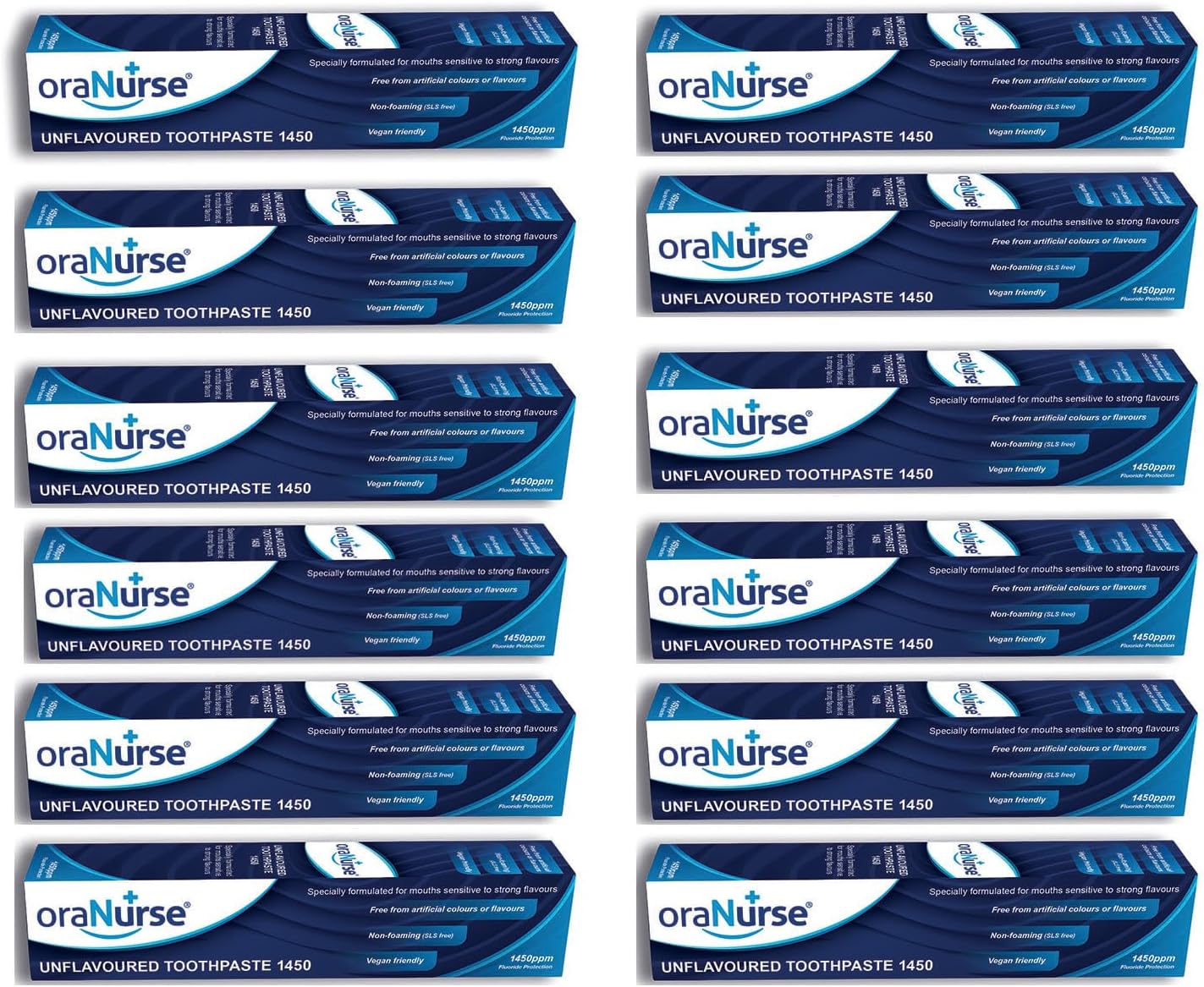 Oranurse 50ml Unflavoured Toothpaste (Pack Of 12)