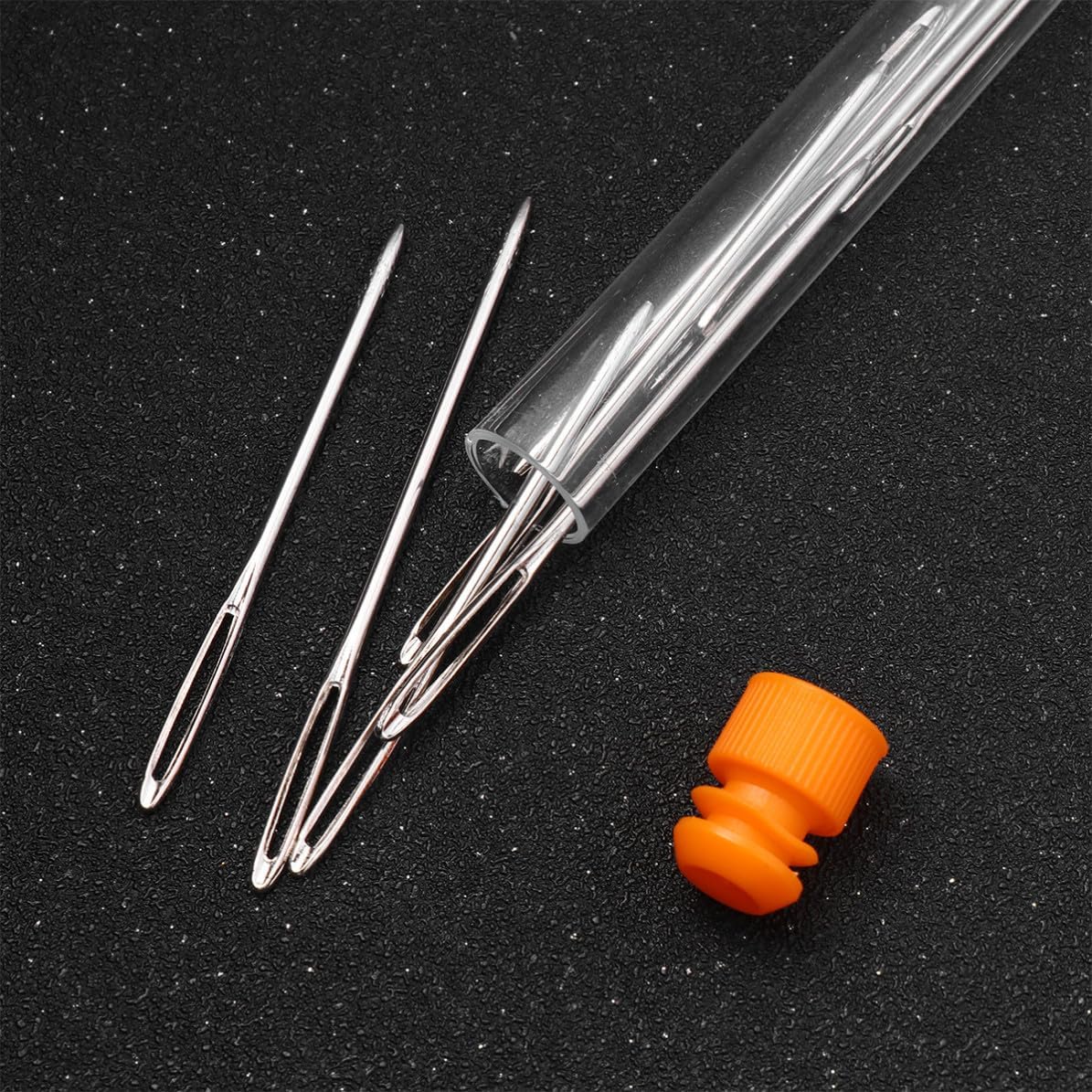 VALICLUD 36pcs Large Hole Embroidery Needles Set for Sewing and Knitting with Metal Needles and Lightweight Storage Bottle, Convenient to Carry for Women and Housewife Crafts