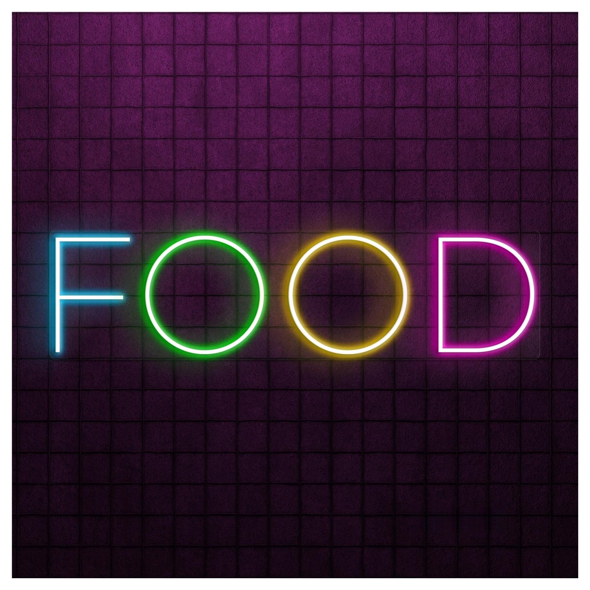 Hanging Art Neon Signs Food Neon Sign, Suitable For Restaurant Decor With Brightness Adjustable 38cm