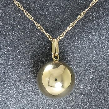 Amazon | [ジュエリーラピネス] K18 丸玉 10ミリ ペンダント