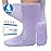 Bulinlulu Extra Width Diabetic Socks Men Women-4 Pairs Wide Edema Sock for Swollen Feet,Non Slip Cast Bariatric Socks 13-15,Hospital Socks with Grips, Lymphedema Socks(4 Purple)