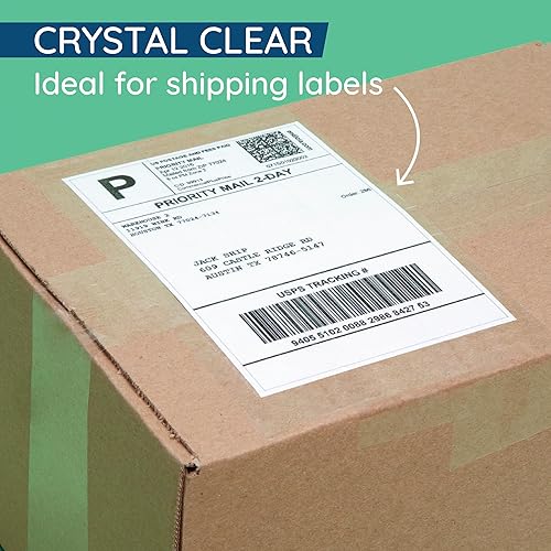 Vista 5 de Blue Summit Supplies Cinta de embalaje resistente, cinta de embalaje transparente diseñada para mudanzas de cajas, envíos, oficina y almacenamiento