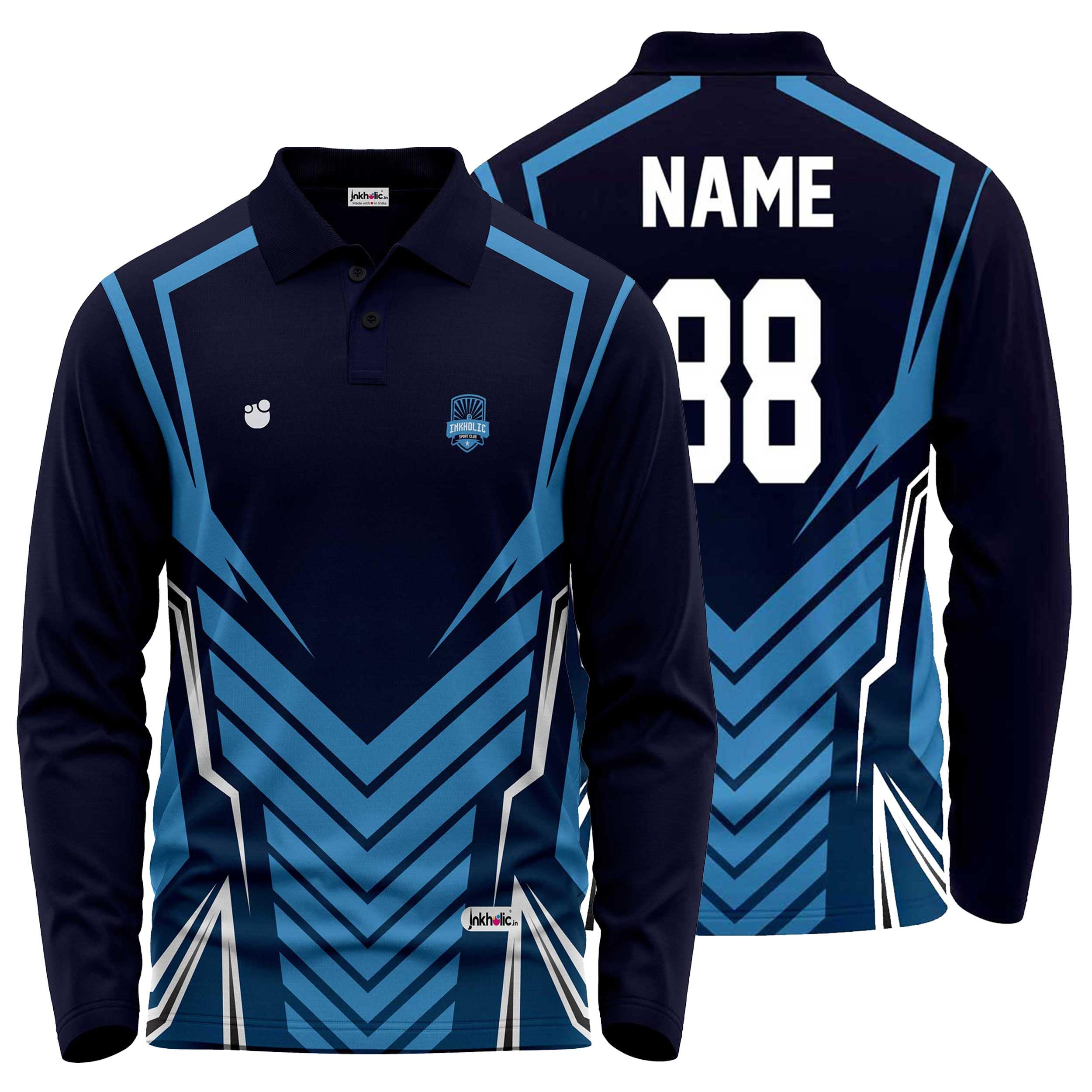 Inkholic Men Collar Neck Full Sleeves Regular Fit Jersey IN4500F