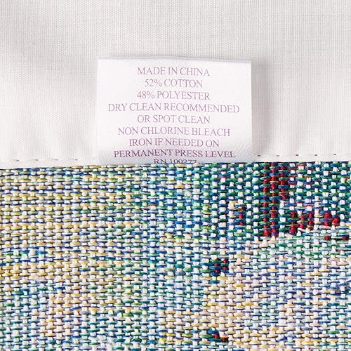 Miniatura 6 de Violet Linen Fall Harvest Thanksgiving Autumn Leaves Sunflowers Fruits Pumpkins Tapestry Pattern, Polyester Cotton Woven Tapestry, with Fringes,