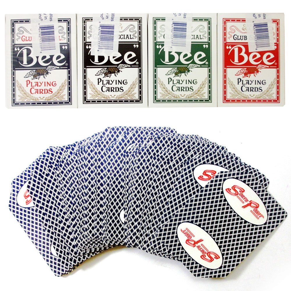 Amazon.com: 1 Pk Deck Bee Casino Used Standard Poker Playing Cards