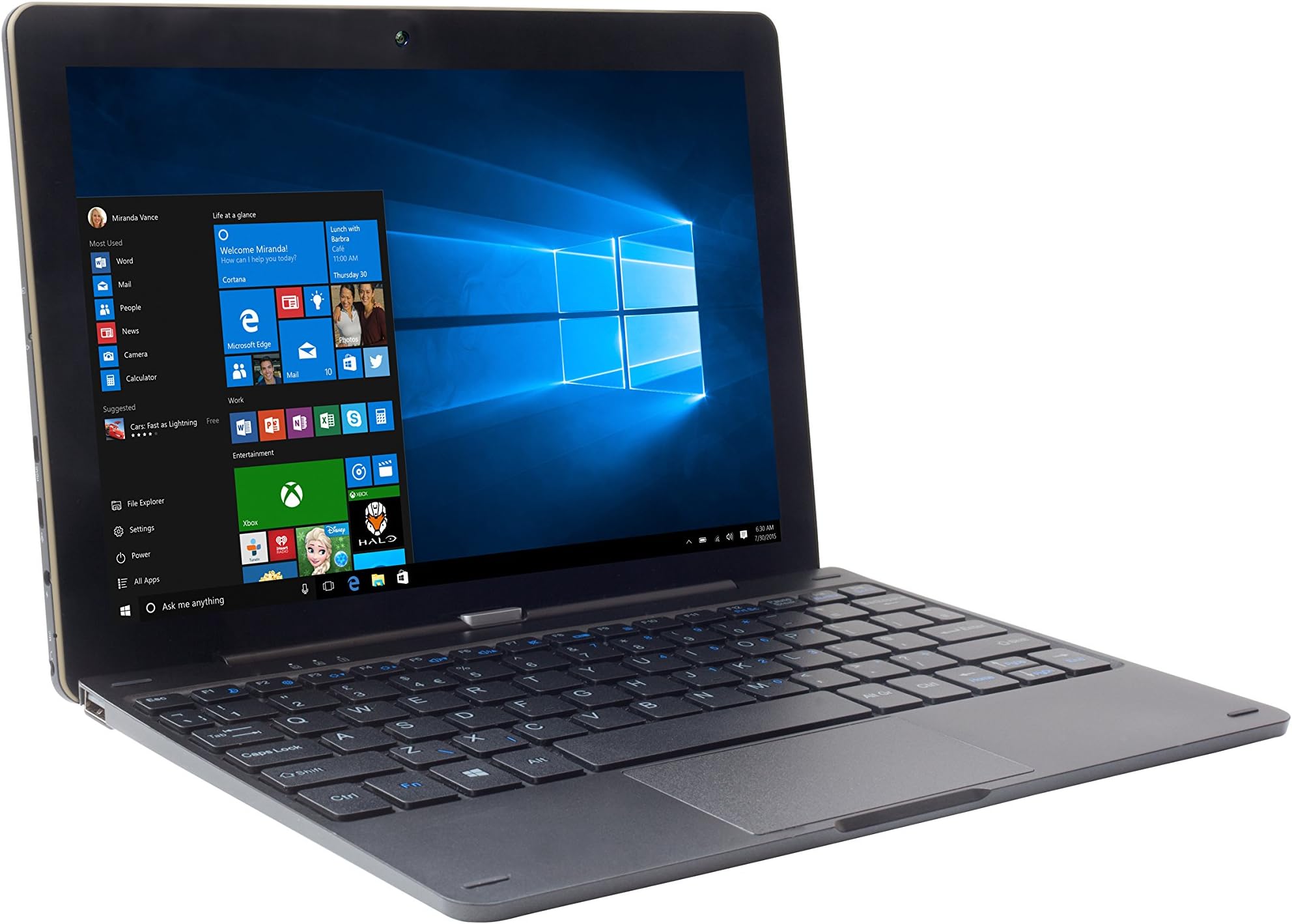iOTA ONE, 10.1-Inch 2-in-1 Laptop - (Black) (Intel Quad Core Atom 1.33 GHz Processor, 2 GB RAM, 32GB eMMC Storage, Windows 10)