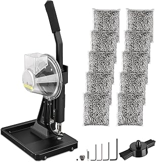 Yescom YES0500 Semi-Automatic Grommet Press Machine Kit with 10,000 #2 3/8" Grommets for Canvas Tarp Leather Fabric