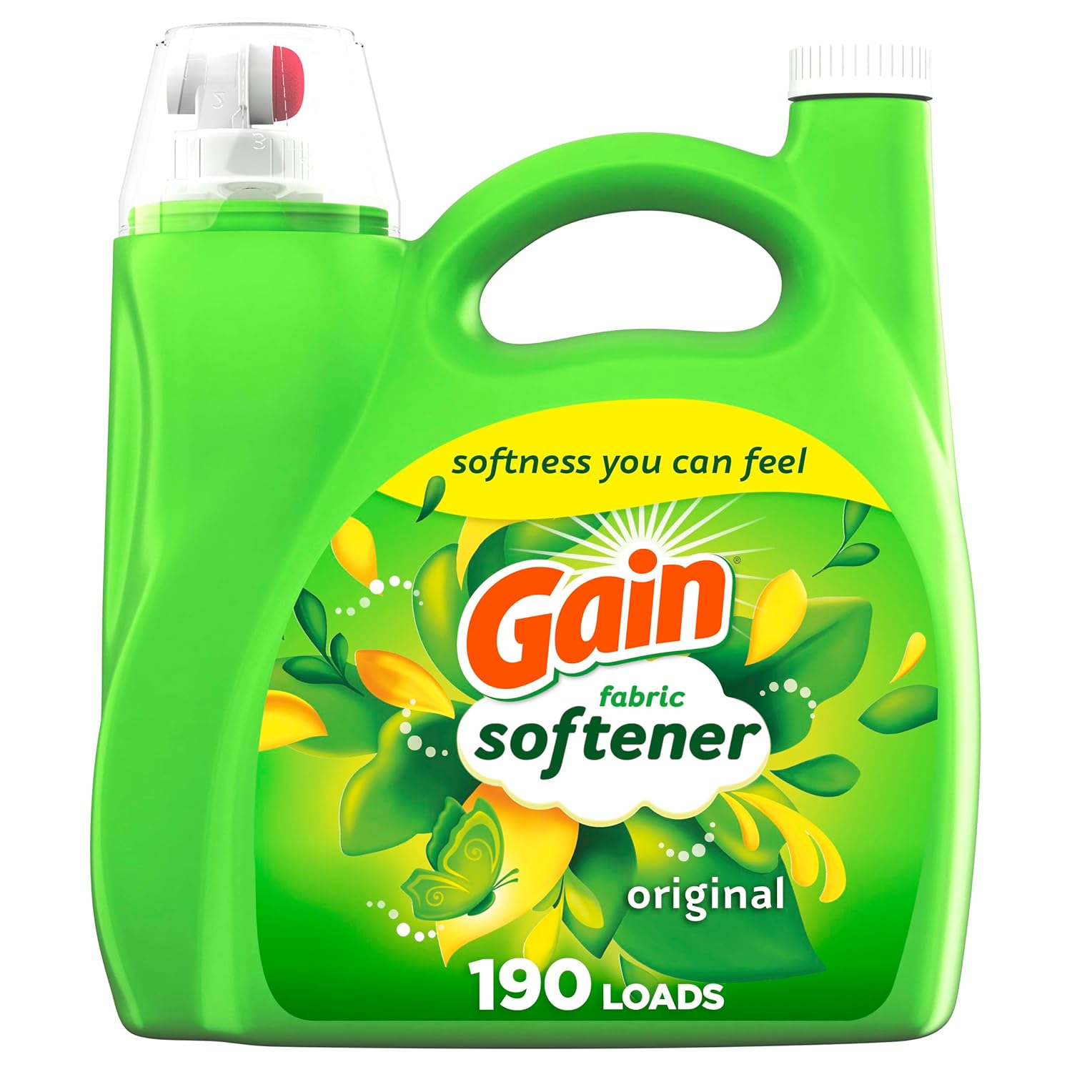 Gain Liquid Fabric Softener Original Scent 140 FL OZ LIQ 190 Loads Smooth Touch - softness you can