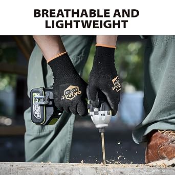 OKIAAS Men's Work Gloves & toolant Waterproof Winter Gloves - Size Large