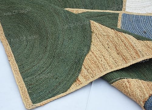 Miniatura 5 de Collection - Alfombra de yute de 3 x 10 pies, alfombra de pasillo, alfombra de pasillo, alfombra de camino de cocina, alfombra tejida a mano de yute