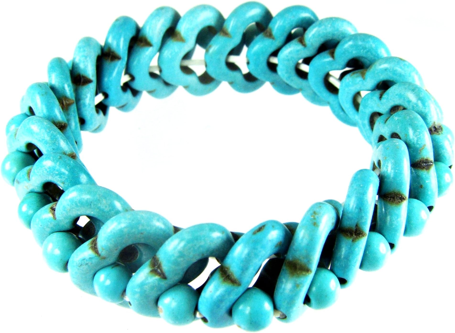 Christen Turquoise Stretch Bangle Bracelet #027