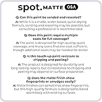 Vista 8 de spot. Pintura de retoque Acabado mate para gabinetes, paredes, puertas y muebles Kit de reparación blanco multitono Secado rápido