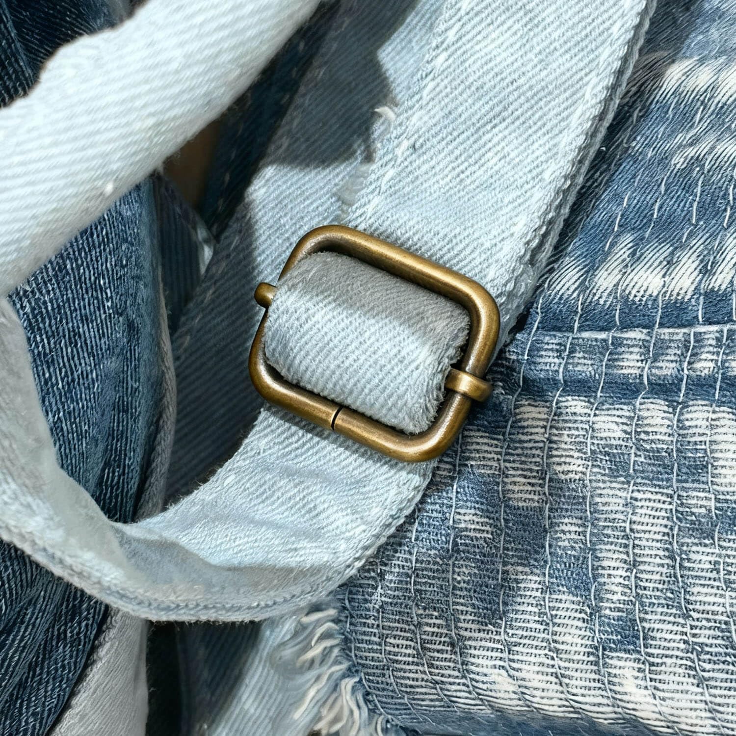 BIKICOCO Metal Slide Adjuster Buckle Tri-Glides with Movable Center Bar, for Straps, 1 x 0.8 Inch image 4